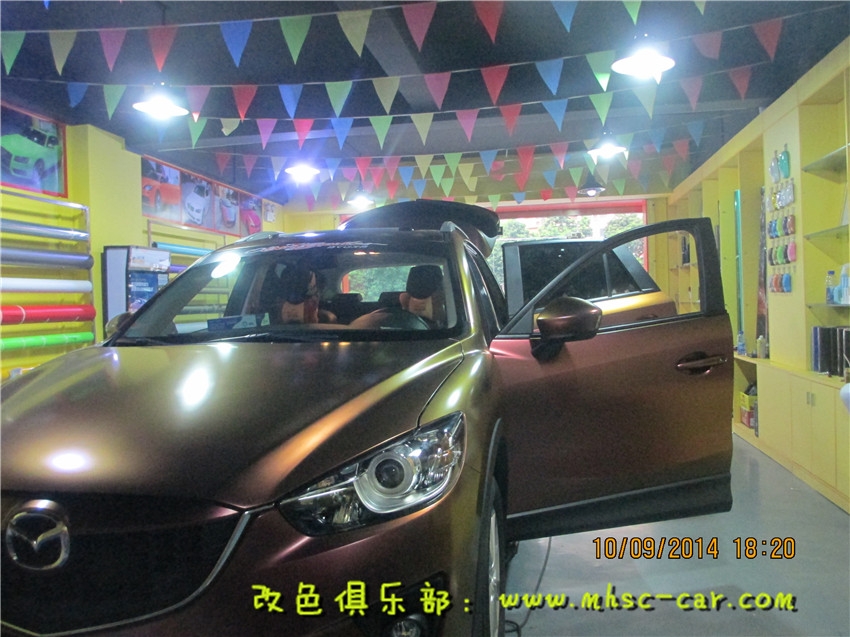 馬自達CX-5改色貼膜變色龍改色深圳實體店施工