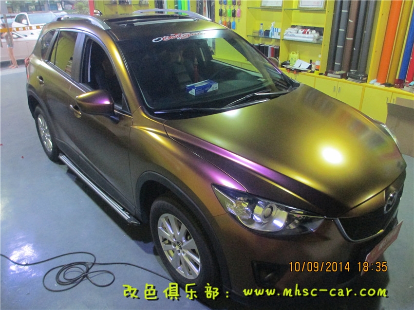 馬自達CX-5改色貼膜變色龍改色深圳實體店施工