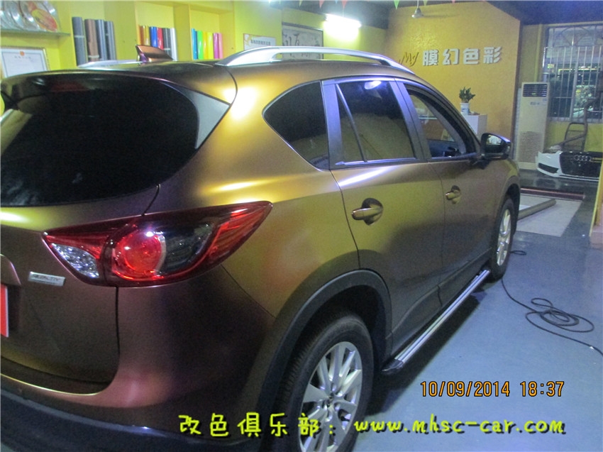 馬自達CX-5改色貼膜變色龍改色深圳實體店施工