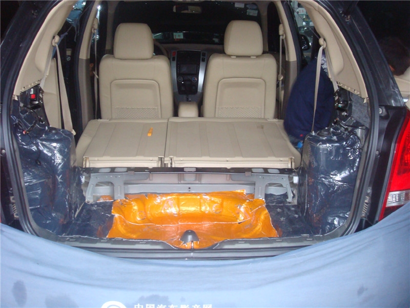 陜西西安上尚汽車(chē)音響現(xiàn)代途勝隔音工程