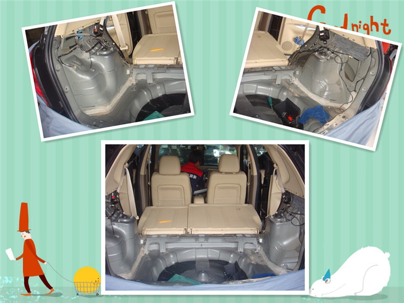 陜西西安上尚汽車(chē)音響現(xiàn)代途勝隔音工程