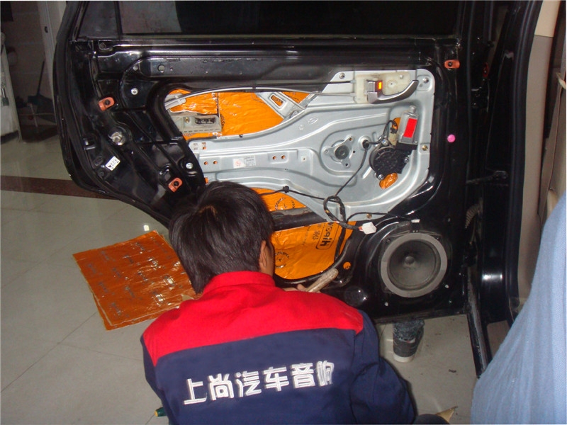 陜西西安上尚汽車(chē)音響現(xiàn)代途勝隔音工程