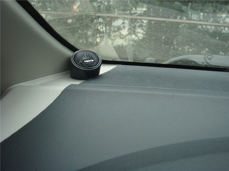 本田飛度改裝意大利赫茲音響-陜西西安上尚汽車音響改裝