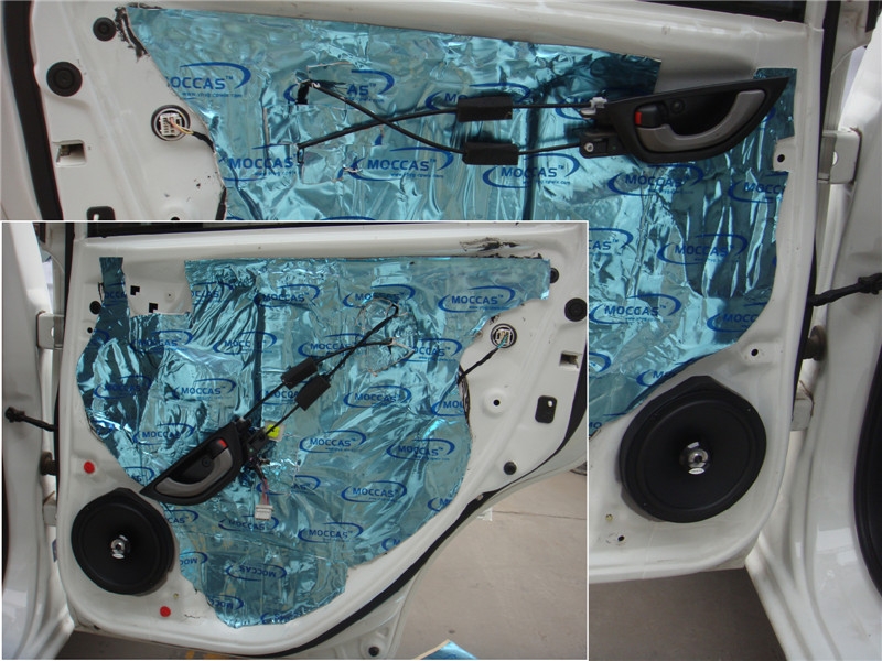 本田飛度改裝意大利赫茲音響-陜西西安上尚汽車音響改裝