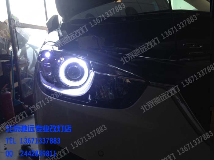 馬自達(dá)CX5改透鏡 北京馳遠(yuǎn)改燈