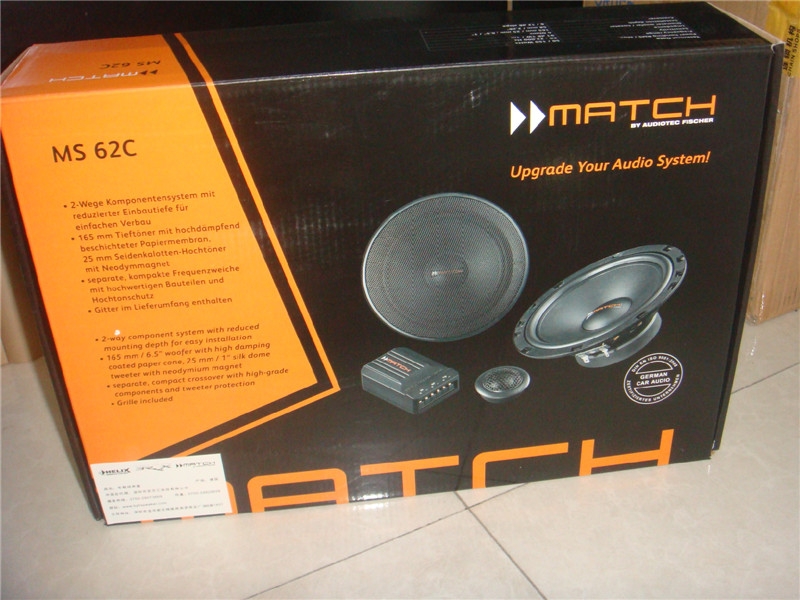 大眾高爾夫7無(wú)損改裝麥?zhǔn)耍∕ATCH)音響-陜西西安上尚汽車音響改裝公司