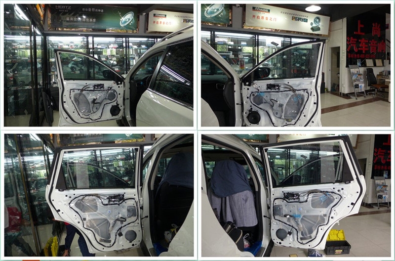陜西西安上尚汽車音響改裝-尼桑奇駿音響改裝升級STP隔音