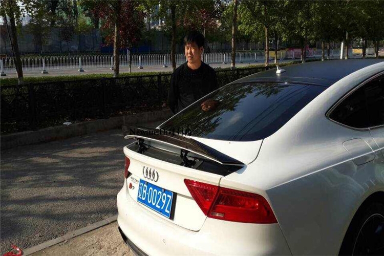 奧迪碳纖維前唇碳纖維WALD尾翼S7碳纖維后唇尾翼