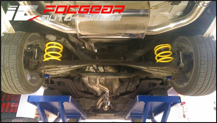 长沙汇格车研专业沃尔沃改装 沃尔沃V60改装日本ERST绞牙避震/四出排气/包围
