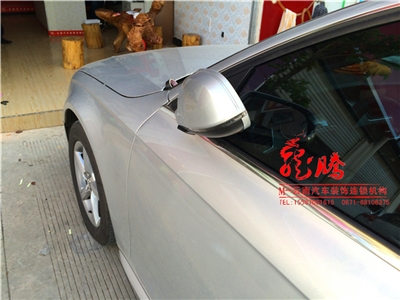 云南昆明奧迪A4L倒車電動折疊鏡改裝/奧迪DVD導(dǎo)航改裝