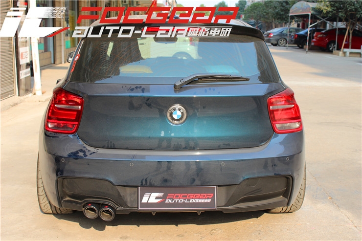 寶馬一系F20 118改裝AN M包圍套件/BREMBO前4后2剎車/18寸SSR輪轂/SUPERSPRINT中尾段排氣--長沙匯格車研專業(yè)寶馬改裝