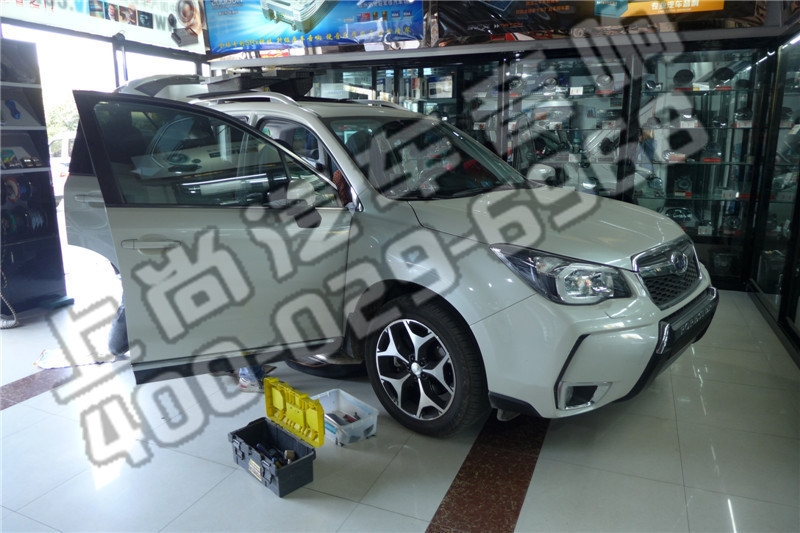 陜西西安上尚汽車音響改裝-斯巴魯森林人德國RS音響改裝