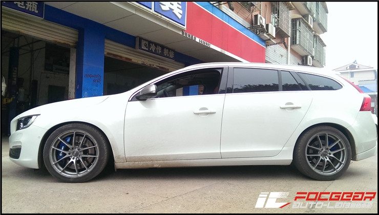 沃爾沃V60改裝日本ERST底盤加強件 意大利BREMBO大六剎車套裝--長沙匯格車研專業(yè)沃爾沃改裝