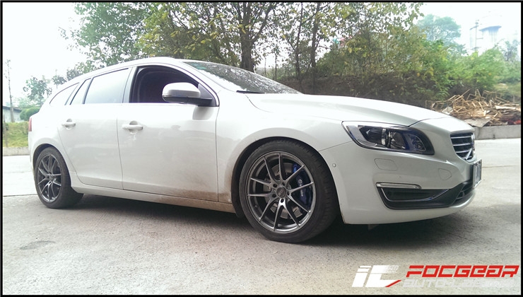 沃爾沃V60改裝日本ERST底盤加強件 意大利BREMBO大六剎車套裝--長沙匯格車研專業(yè)沃爾沃改裝