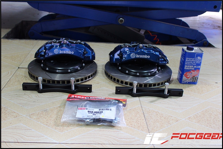 沃爾沃V60改裝日本ERST底盤加強件 意大利BREMBO大六剎車套裝--長沙匯格車研專業(yè)沃爾沃改裝