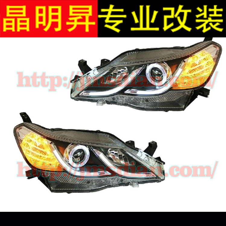 10 11 12款銳志改裝大燈總成 雙光透鏡天使眼惡魔眼疝氣大燈