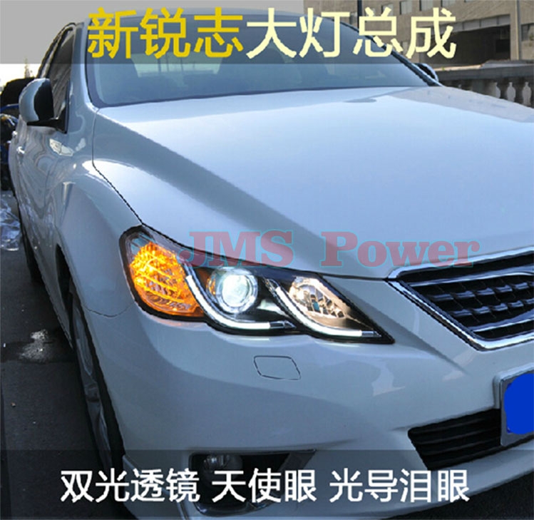 10 11 12款銳志改裝大燈總成 雙光透鏡天使眼惡魔眼疝氣大燈