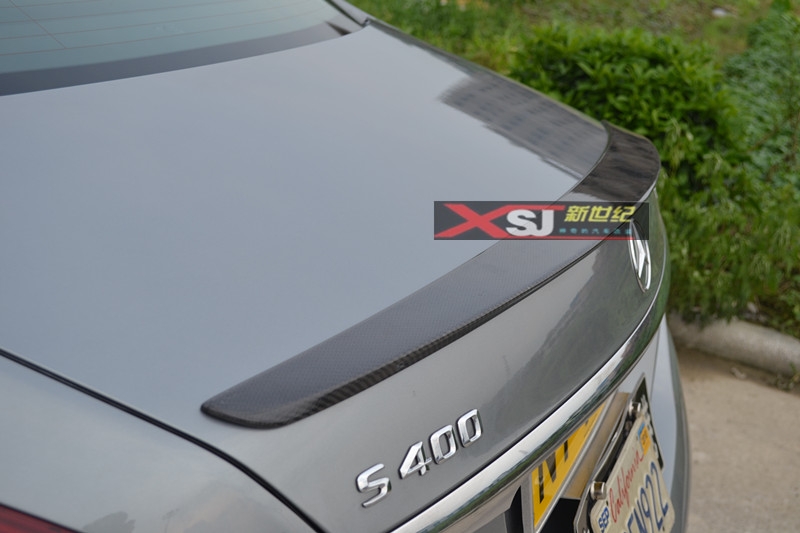 新款奔馳S350 300級(jí)W222改裝碳纖維尾翼 擾流尾翼 大小包圍排氣