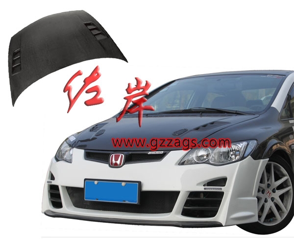 思銘 思域FD2 RR 無限日規(guī)版碳纖維機蓋 引擎 發(fā)動機蓋 改裝包圍