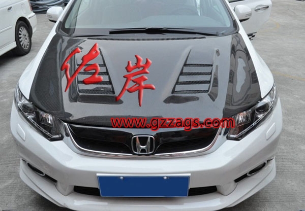 思銘 思域FD2 RR 無限日規(guī)版碳纖維機蓋 引擎 發(fā)動機蓋 改裝包圍
