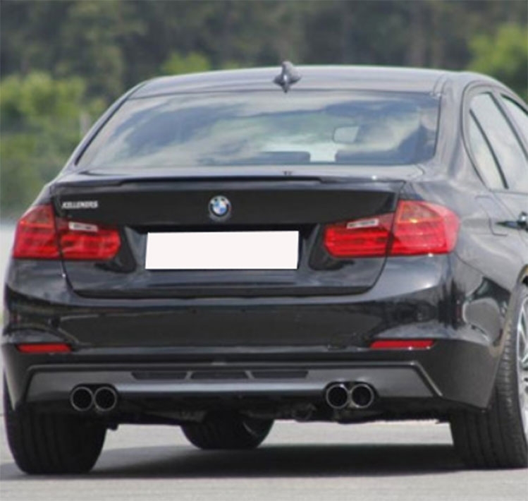 2013年 新寶馬3系 F30/F35 碳纖維后唇 雙邊四出后唇 尾唇改裝 320i 325i 318i
