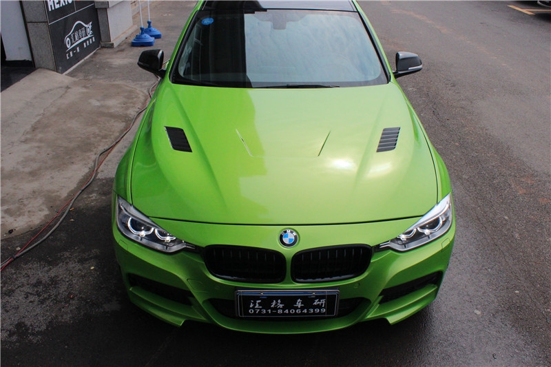 長沙汽車改裝店 長沙寶馬改裝店 長沙進(jìn)口車身改色貼膜 寶馬328i