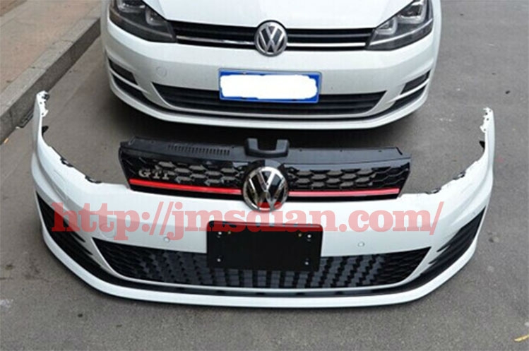 大眾 高爾夫7 GOLF7 改裝 GTI 大包圍 前杠 后唇 排氣 LED霧燈 PP材質(zhì) 深圳實體改裝店