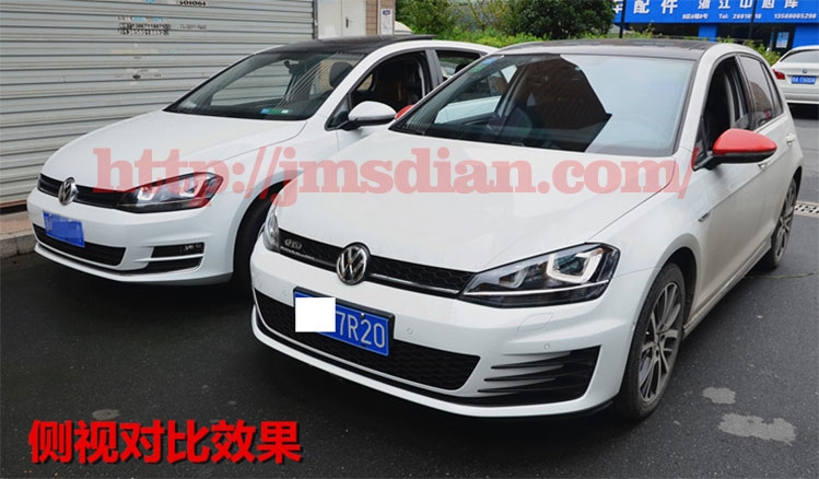 大眾 高爾夫7 GOLF7 改裝 GTI 大包圍 前杠 后唇 排氣 LED霧燈 PP材質(zhì) 深圳實體改裝店