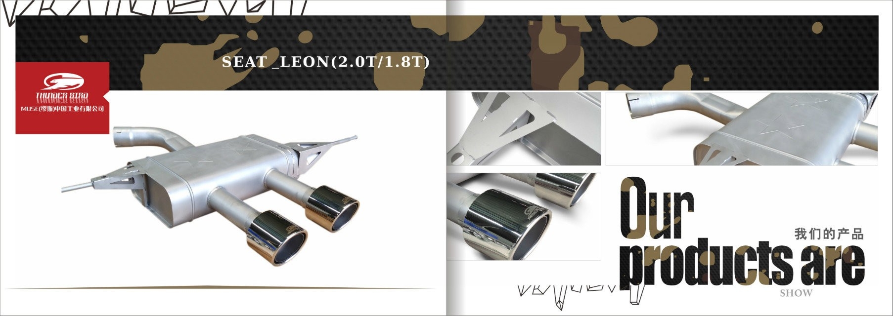 澳洲雷鳥排氣Thunder bird 西亞特改裝排氣管 消聲器