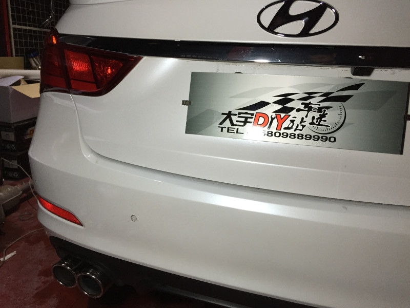 大宇車迷站 現(xiàn)代名圖改裝升級RES中尾段雙邊四出排氣系統(tǒng)