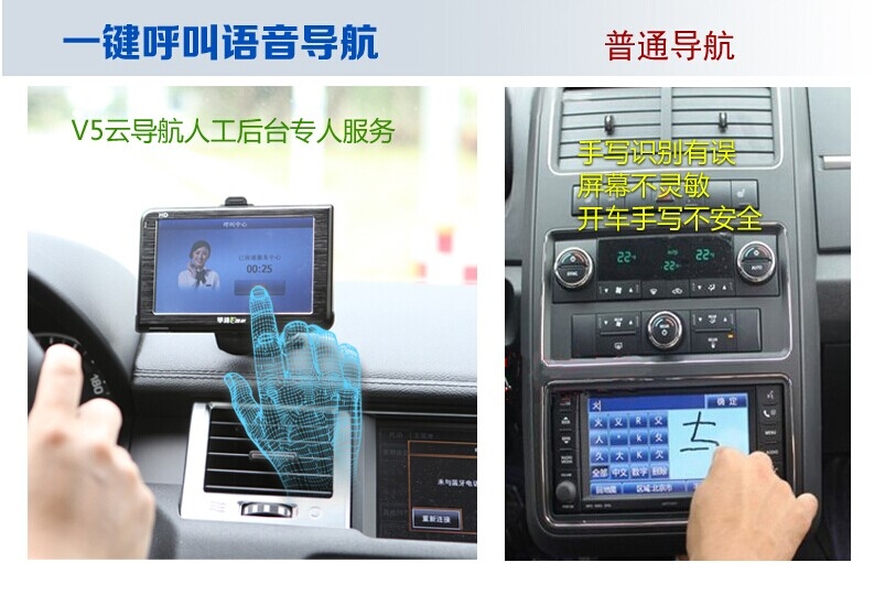 華鋒E途V5車用便攜式gps 車載5寸導(dǎo)航儀 帶藍(lán)牙倒車后視測(cè)速一體機(jī)