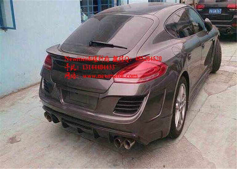 保時捷Panamera GTS 4S改裝大包圍小包圍碳纖維尾翼機蓋后唇前唇
