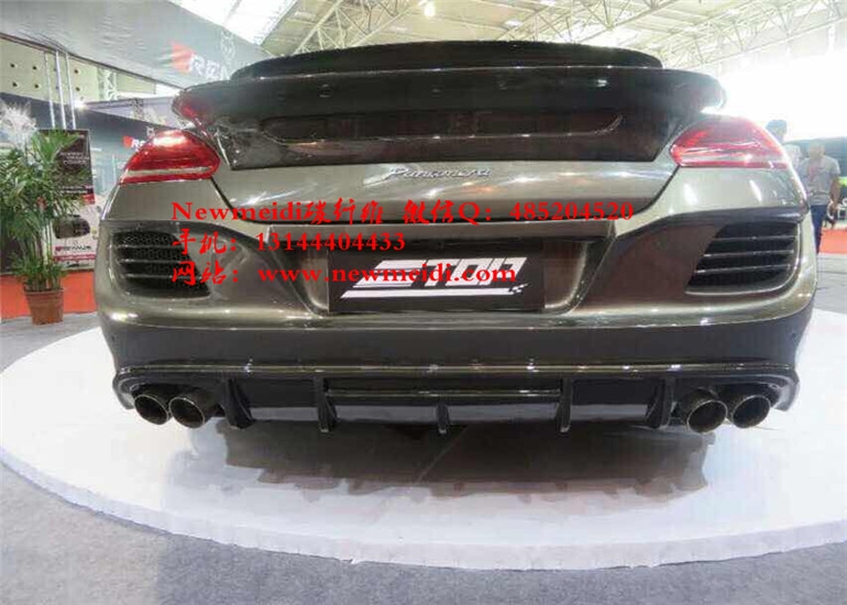 保時捷Panamera GTS 4S改裝大包圍小包圍碳纖維尾翼機蓋后唇前唇