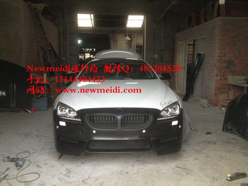 BMW寶馬6系F12F13 630 640改裝M6款大包圍碳纖尾翼前唇后唇機(jī)蓋排氣