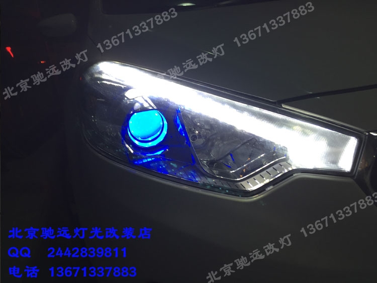 起亞K3改燈 燈光升級改裝透鏡  惡魔眼 汽車燈光升級改裝