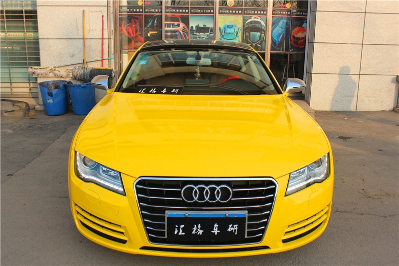 長沙奧迪外觀改裝實(shí)體店 長沙奧迪A7車身改色貼膜長沙汽車改色膜