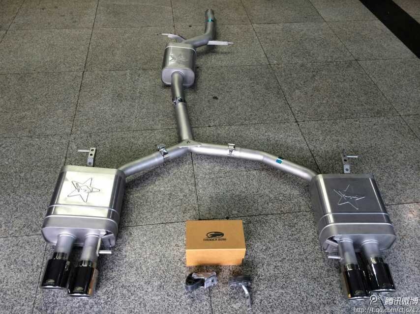 澳洲thunderbird排氣 奧迪A4L A5雙邊四出排氣