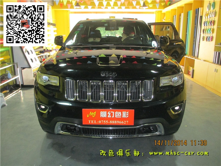深圳JEEP大切諾基改色貼膜 車身改顏色 實(shí)體店施工