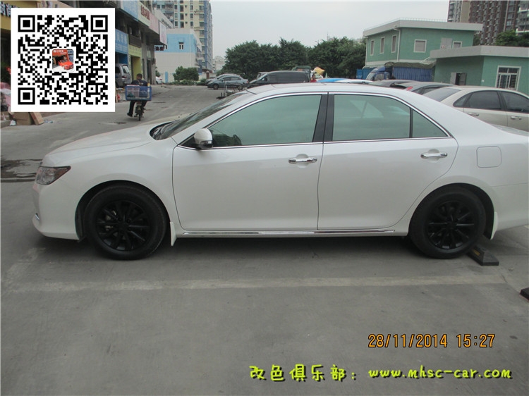 豐田凱美瑞貼黑頂 車頂亮光黑色貼膜 全景天窗貼膜 深圳車衣裳實體店出品