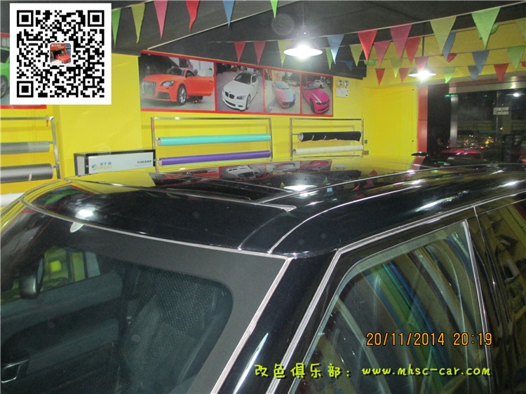路虎攬勝運(yùn)動版改色貼膜 車身改色 深圳車衣裳實(shí)體店出品