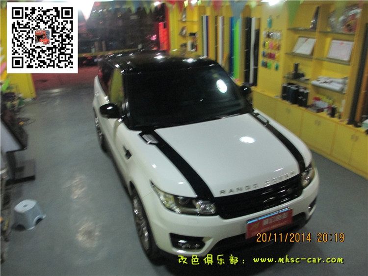 路虎攬勝運(yùn)動版改色貼膜 車身改色 深圳車衣裳實(shí)體店出品