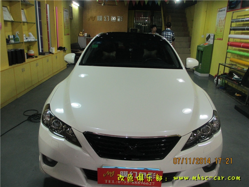 豐田銳志改色貼膜 貼黑頂 車頂亮黑膜 全景天窗貼膜