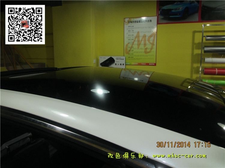 福特新蒙迪歐改色貼膜 車身改色貼膜 貼黑頂 全景天窗貼膜