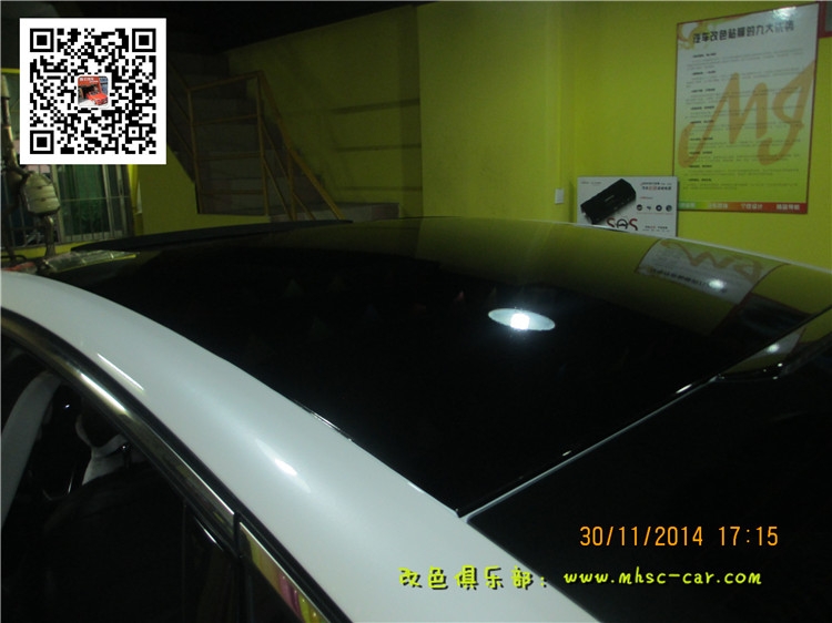 福特新蒙迪歐改色貼膜 車身改色貼膜 貼黑頂 全景天窗貼膜