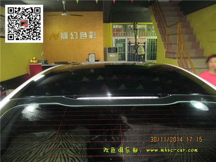 福特新蒙迪歐改色貼膜 車身改色貼膜 貼黑頂 全景天窗貼膜