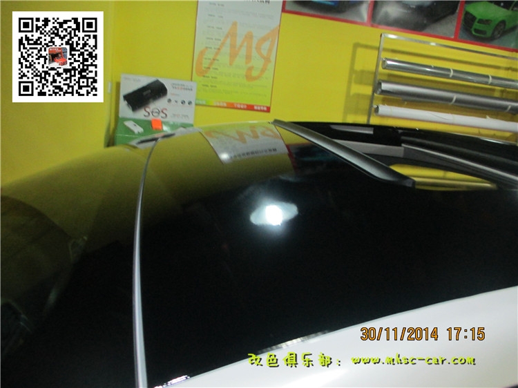 福特新蒙迪歐改色貼膜 車身改色貼膜 貼黑頂 全景天窗貼膜