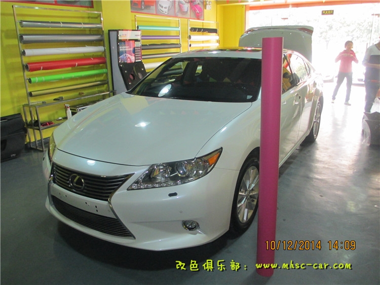雷克薩斯ES300h改色貼膜 車(chē)身改顏色 深圳車(chē)衣裳實(shí)體店出品