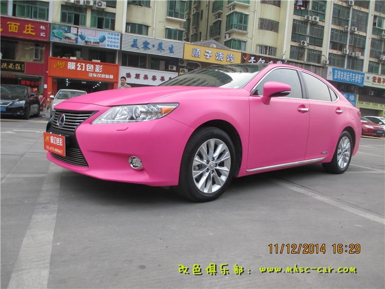 雷克薩斯ES300h改色貼膜 車(chē)身改顏色 深圳車(chē)衣裳實(shí)體店出品