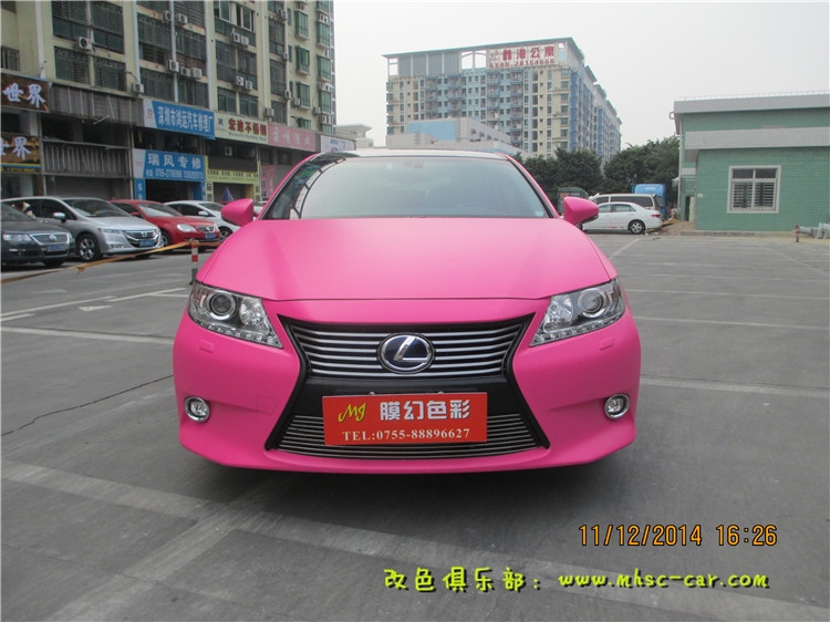雷克薩斯ES300h改色貼膜 車(chē)身改顏色 深圳車(chē)衣裳實(shí)體店出品