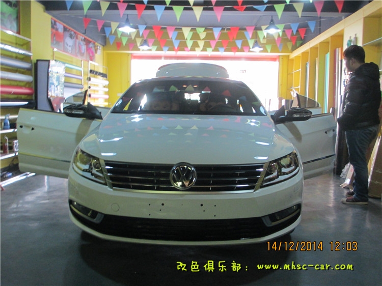 大眾CC全車改色貼膜 車身改顏色 改色膜是首選 深圳車衣裳出品